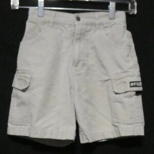 BYO BOY - Jeanswear - Sportswear | size 6x | Beige Cargo Shorts | Stretchy Waist
